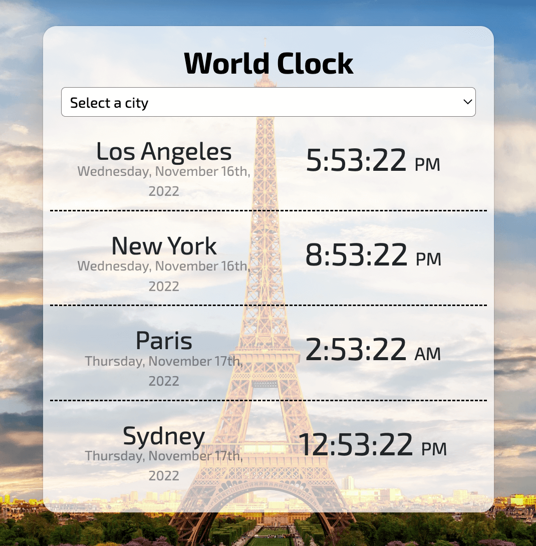 Picture of World Clock